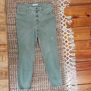 Madewell high rise skinny cropped jeans